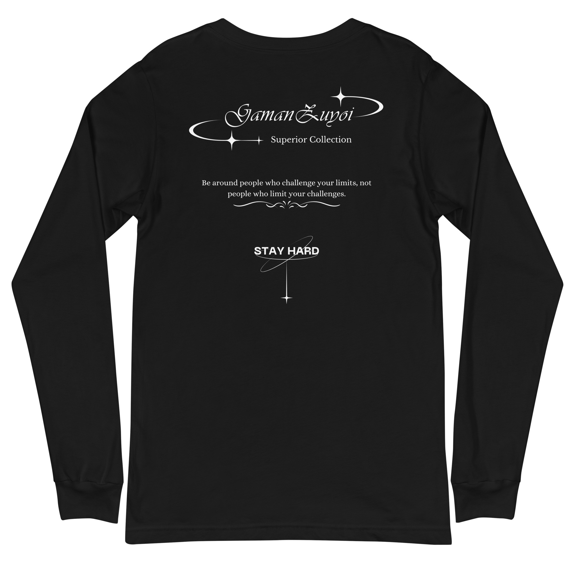 Camiseta manga larga Good Company de GamanZuyoi Superior Collection color negro parte trasera