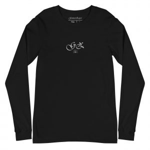 Camiseta de manga larga Be The Change de GamanZuyoi Leader's Collection color negro parte delantera