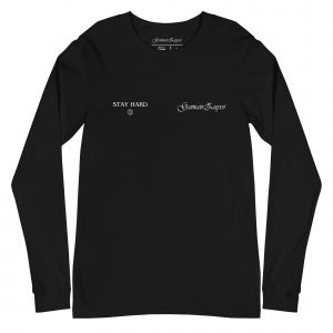 Camiseta manga larga Superior de GamanZuyoi Superior Collection color negro parte delantera