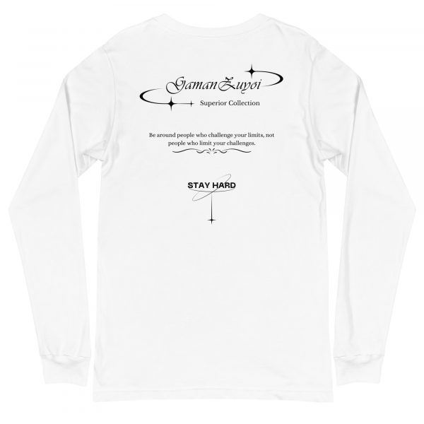 Camiseta manga larga Good Company de GamanZuyoi Superior Collection color blanco parte trasera