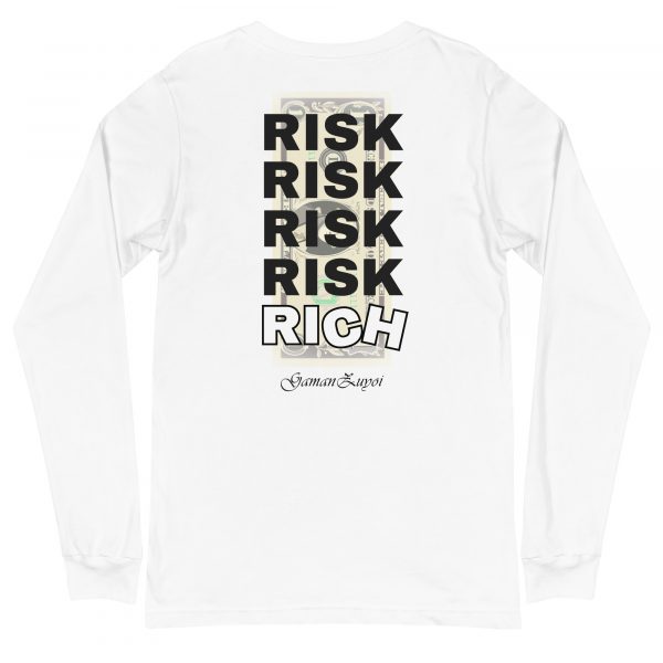 Camiseta de manga larga modelo Rich de GamanZuyoi Urban Collection color blanco parte trasera