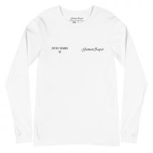 Camiseta manga larga Superior de GamanZuyoi Superior Collection color blanco parte delantera