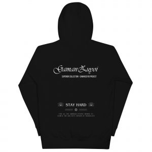 Sudadera con capucha Superior de GamanZuyoi Superior Collection color negro parte trasera