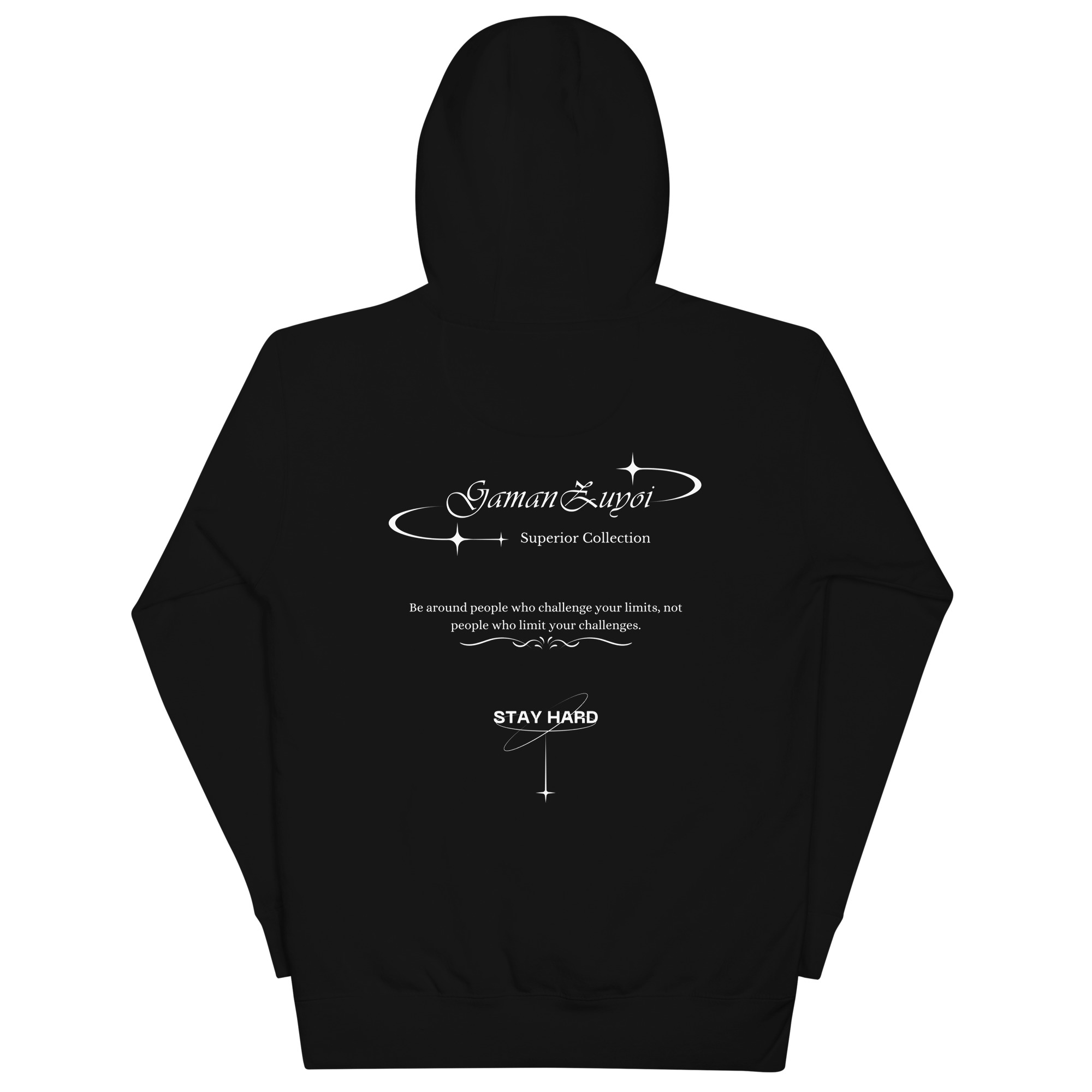 Sudadera con capucha Good Company de GamanZuyoi Superior Collection color negro parte trasera