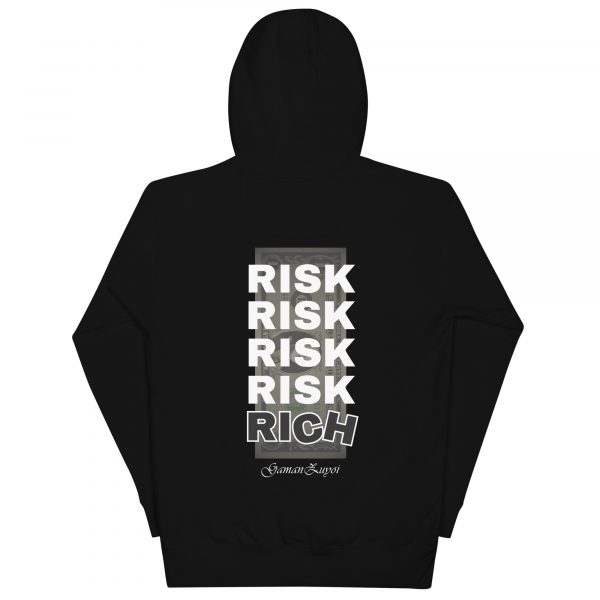 Sudadera con capucha Rich de GamanZuyoi Urban Collection color negro parte trasera