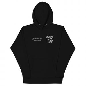 Sudadera con capucha Straight To The Top de GamanZuyoi Urban Collection color negro parte delantera
