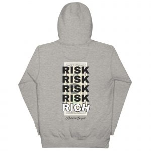 Sudadera con capucha Rich de GamanZuyoi Urban Collection color gris carbón parte trasera