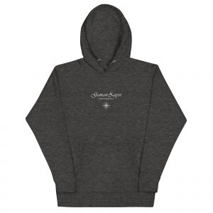 Sudadera con capucha Sail Towards New de GamanZuyoi Urban Collection color gris jaspeado parte delantera