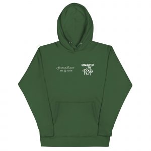 Sudadera con capucha Straight To The Top de GamanZuyoi Urban Collection color verde bosque parte delantera