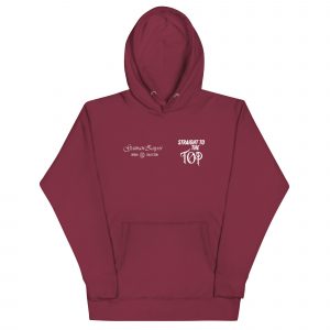 Sudadera con capucha Straight To The Top de GamanZuyoi Urban Collection color granate parte delantera
