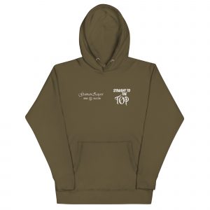 Sudadera con capucha Straight To The Top de GamanZuyoi Urban Collection color verde militar parte delantera