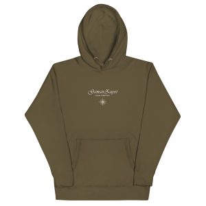 Sudadera con capucha Sail Towards New de GamanZuyoi Urban Collection color verde militar parte delantera