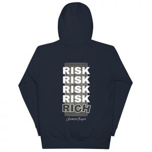 Sudadera con capucha Rich de GamanZuyoi Urban Collection color azul marino parte trasera