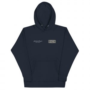 Sudadera con capucha Rich de GamanZuyoi Urban Collection color azul marino parte delantera