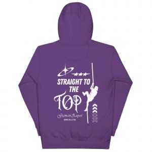 Sudadera con capucha Straight To The Top de GamanZuyoi Urban Collection color morada parte trasera