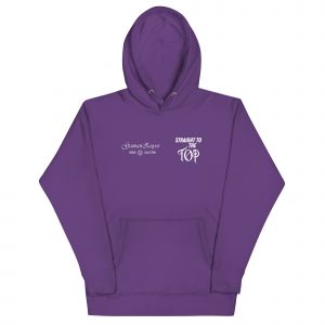 Sudadera con capucha Straight To The Top de GamanZuyoi Urban Collection color morada parte delantera