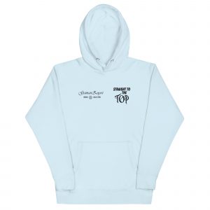 Sudadera con capucha Straight To The Top de GamanZuyoi Urban Collection color azul claro parte delantera