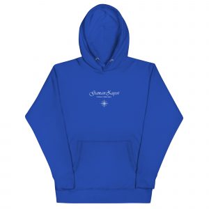 Sudadera con capucha Sail Towards New de GamanZuyoi Urban Collection color azul royal parte delantera