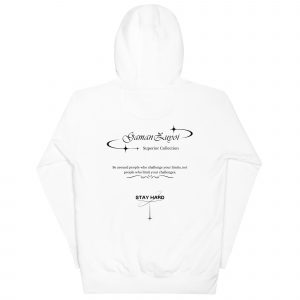 Sudadera con capucha Good Company de GamanZuyoi Superior Collection color blanco parte trasera