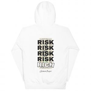 Sudadera con capucha Rich de GamanZuyoi Urban Collection color blanco parte trasera