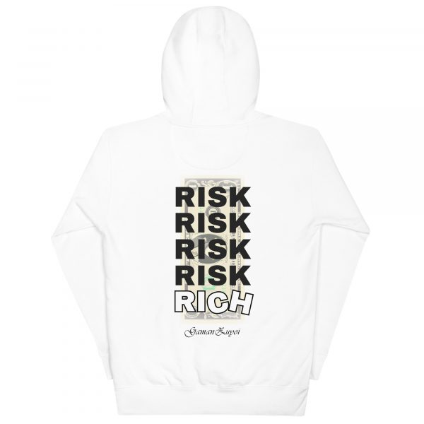 Sudadera con capucha Rich de GamanZuyoi Urban Collection color blanco parte trasera
