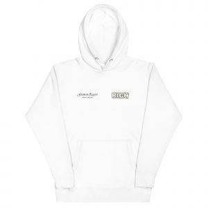 Sudadera con capucha Rich de GamanZuyoi Urban Collection color blanco parte delantera