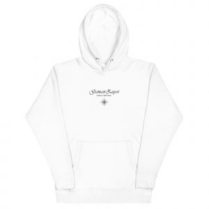 Sudadera con capucha Sail Towards New de GamanZuyoi Urban Collection color blanco parte delantera