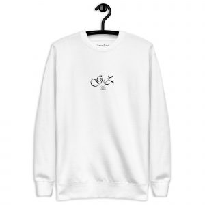 Sudadera sin capucha Be The Change de GamanZuyoi Leader's Collection color blanco parte delantera