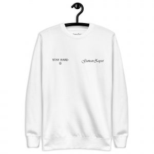 Sudadera sin capucha Superior de GamanZuyoi Superior Collection color blanco parte delantera