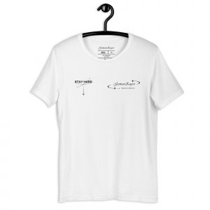 Camiseta manga corta Good Company de GamanZuyoi Superior Collection color blanco detalle parte delantera