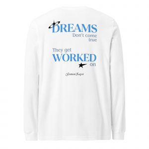 Camiseta manga larga DREAMS azul (colores claros)