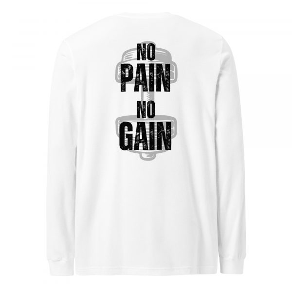Camiseta manga larga No Pain No Gain (colores claros)