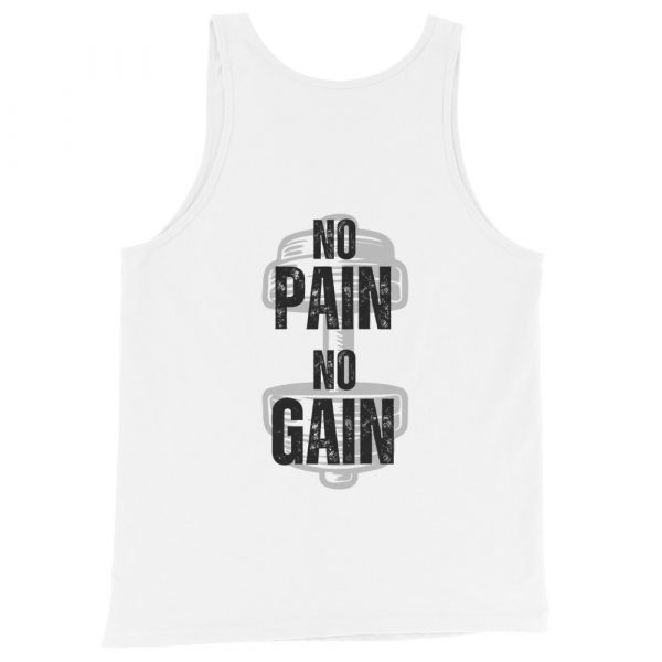 Camiseta tirantes No Pain No Gain (colores claros)