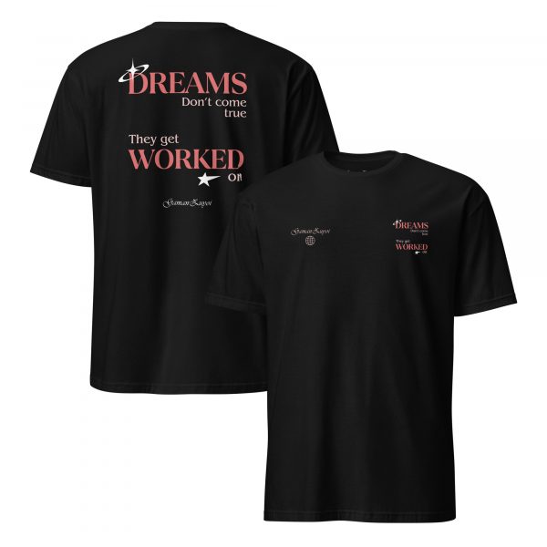 Camiseta manga corta DREAMS rojo (colores oscuros)