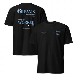 Camiseta manga corta DREAMS azul (colores oscuros)