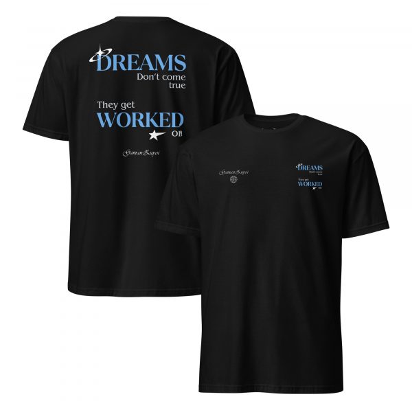 Camiseta manga corta DREAMS azul (colores oscuros)