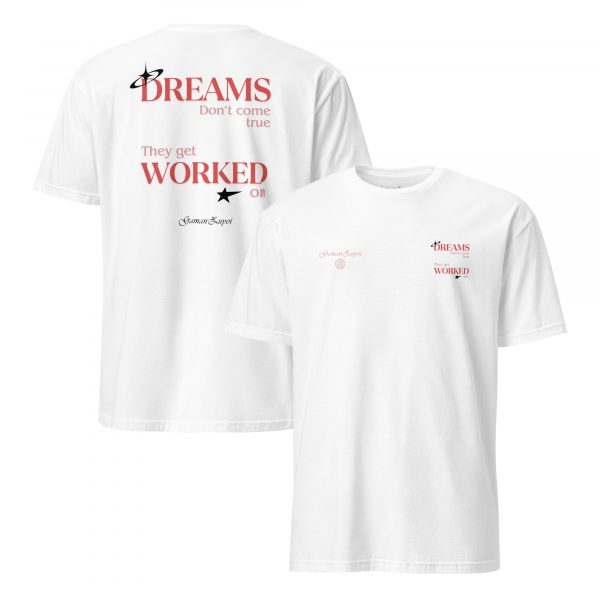 Camiseta manga corta DREAMS rojo (colores claros)