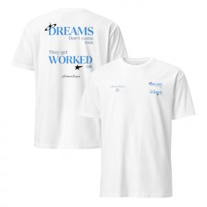 Camiseta manga corta DREAMS azul (colores claros)