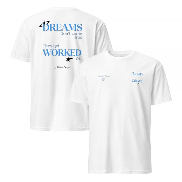 Camiseta manga corta DREAMS azul (colores claros)
