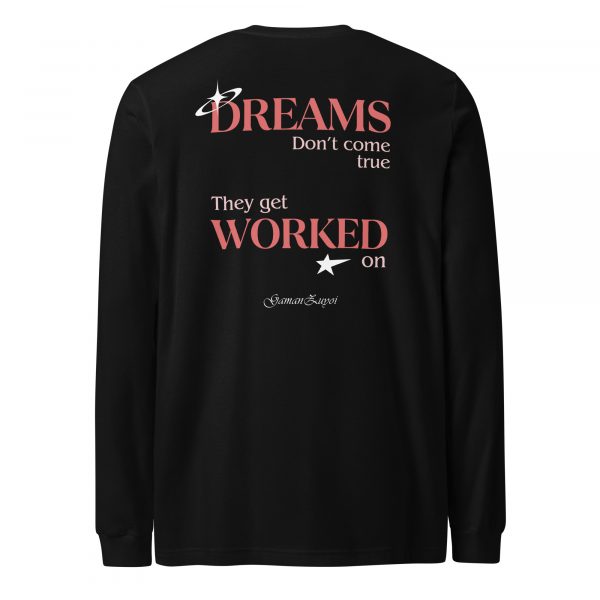Camiseta manga larga DREAMS rojo (colores oscuros)