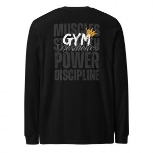 Camiseta manga larga GYM Aesthetics (colores oscuros)